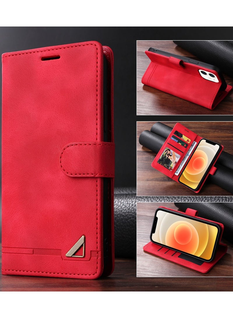 Suteni Flip Cover Leather Protective Hidden Card Slots Phone Case for iPhone - Image 3