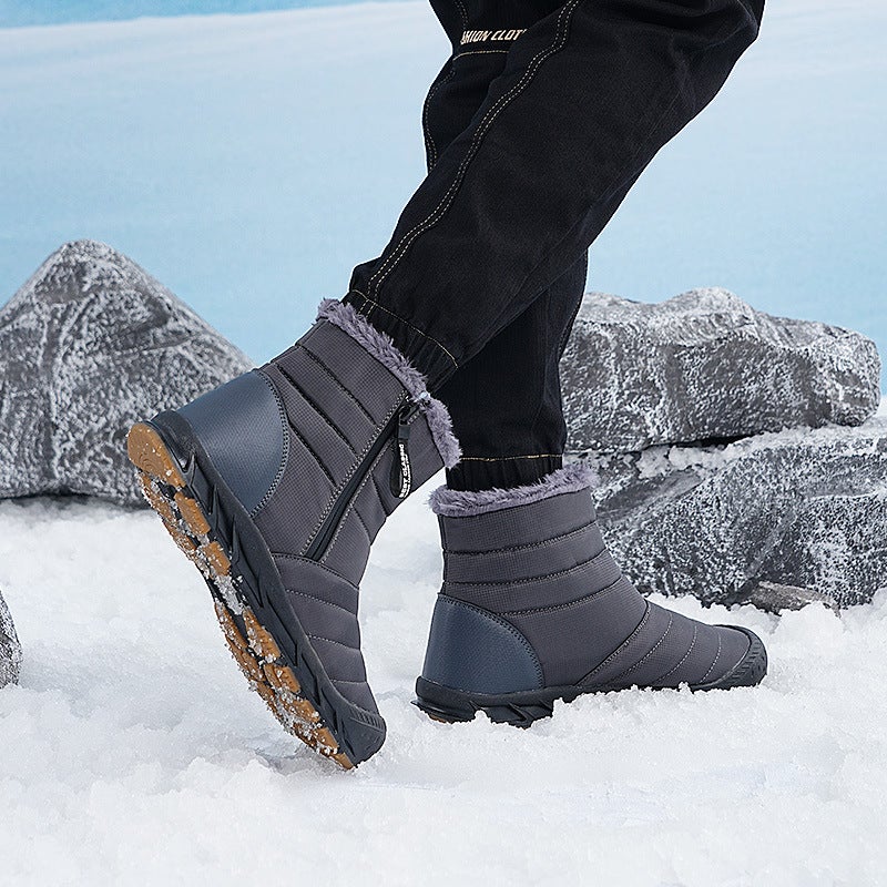 Outdoor Couple Snow Skiing Cotton Shoes - Image 1