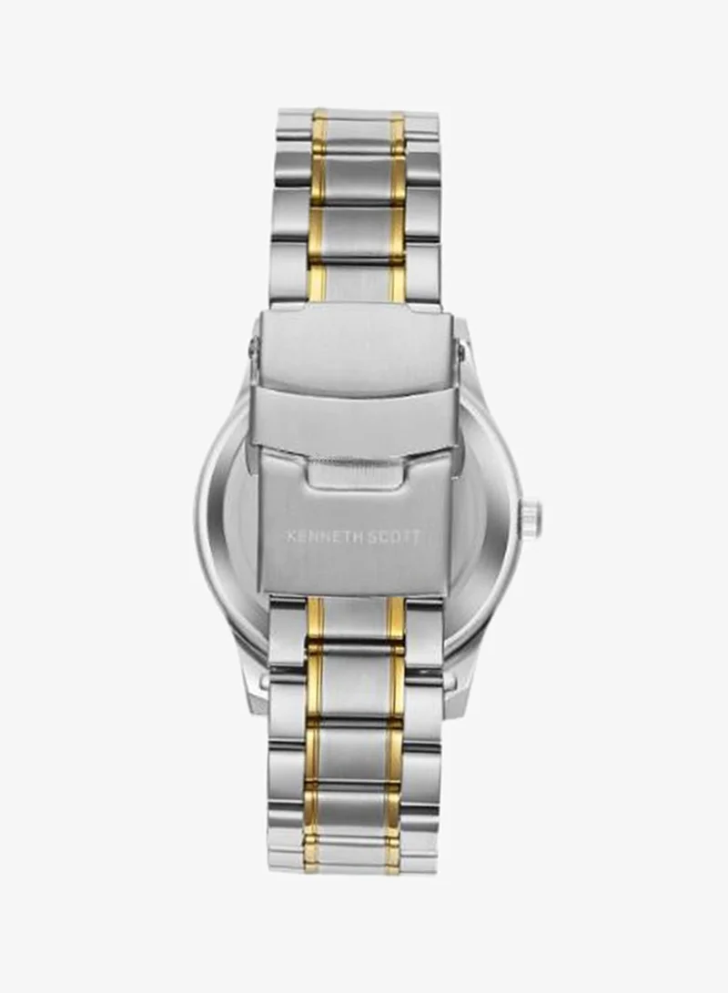 Kenneth Scott  Men's Stainless Steel Analog Watch K23029-TBTW - 38 mm for Men | Best Price UAE