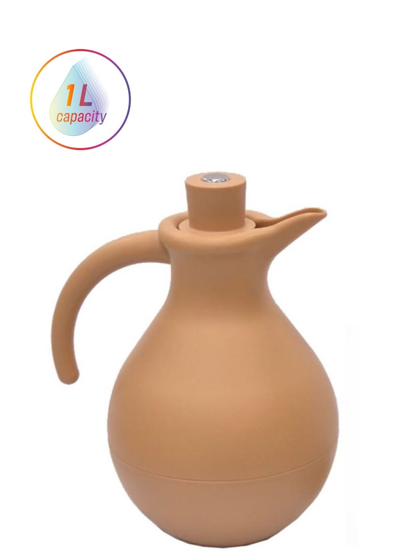 Bright Stone Pale Ivory Vacuum Flasks, 1L  - Image 1
