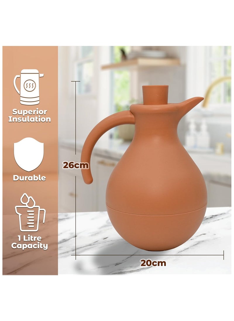 Bright Stone Pale Ivory Vacuum Flasks, 1L  - Image 3