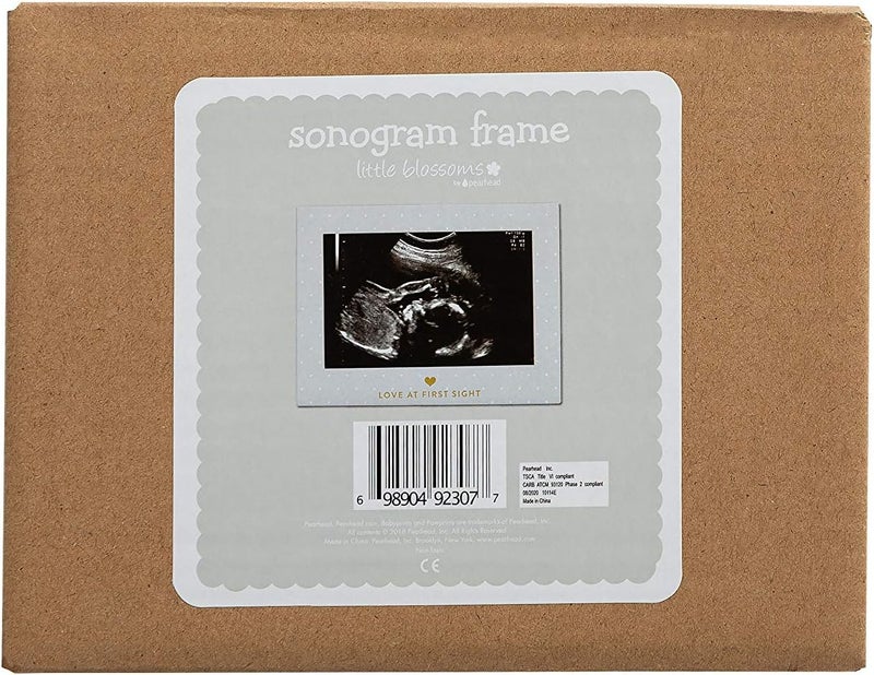 pearhead Little Blossoms Pearhead Love At First Sight Sonogram Picture Frame Ultraound Pregnancy Keepsake GenderNeutral Nursery Dcor For Baby Girl or Baby Boy Polka Dot 694x525x75 Inch Pack of 1 - Image 4