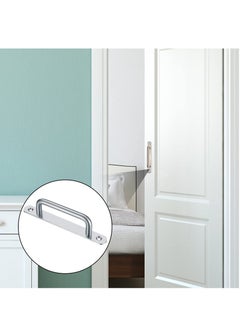 Y&D Door Handles, 2 Pcs Pull Push Handles with Metal Plates Stainless Steel Sliding Heavy Duty Handle Hardware for Cupboard Cabinet Garage Shed Barn Gate (160mm/6.29in)  - Image 4