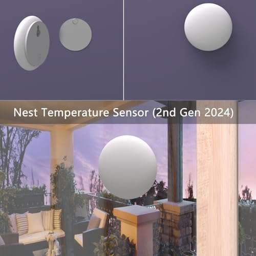 Teccle Wall Mount for Nest Temperature Thermostat Sensor 2 Pack No Hole Needed - Stainless Steel Bracket Plate for Google Nest Temperature Sensor - Mount to Any Smooth and Dry Surface - Image 3