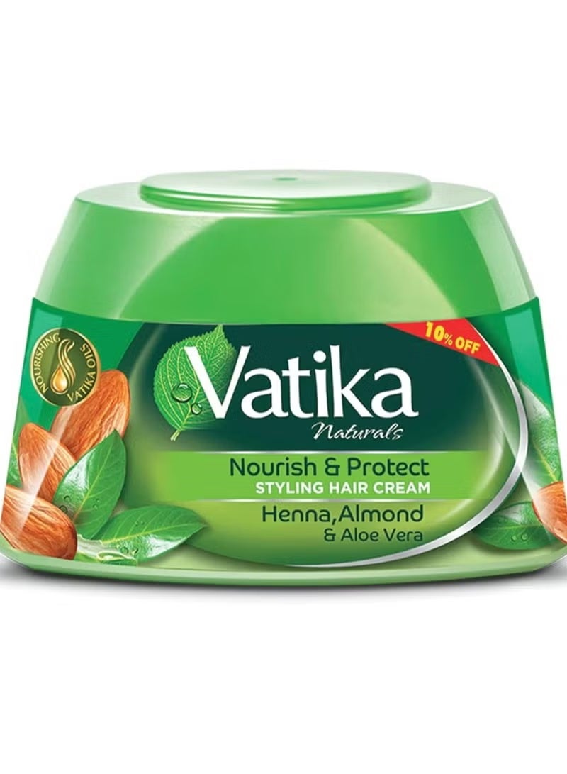 فاتيكا كريم تصفيف الشعر نوريش آند بروتكت بالحناء واللوز والصبار 190 مل