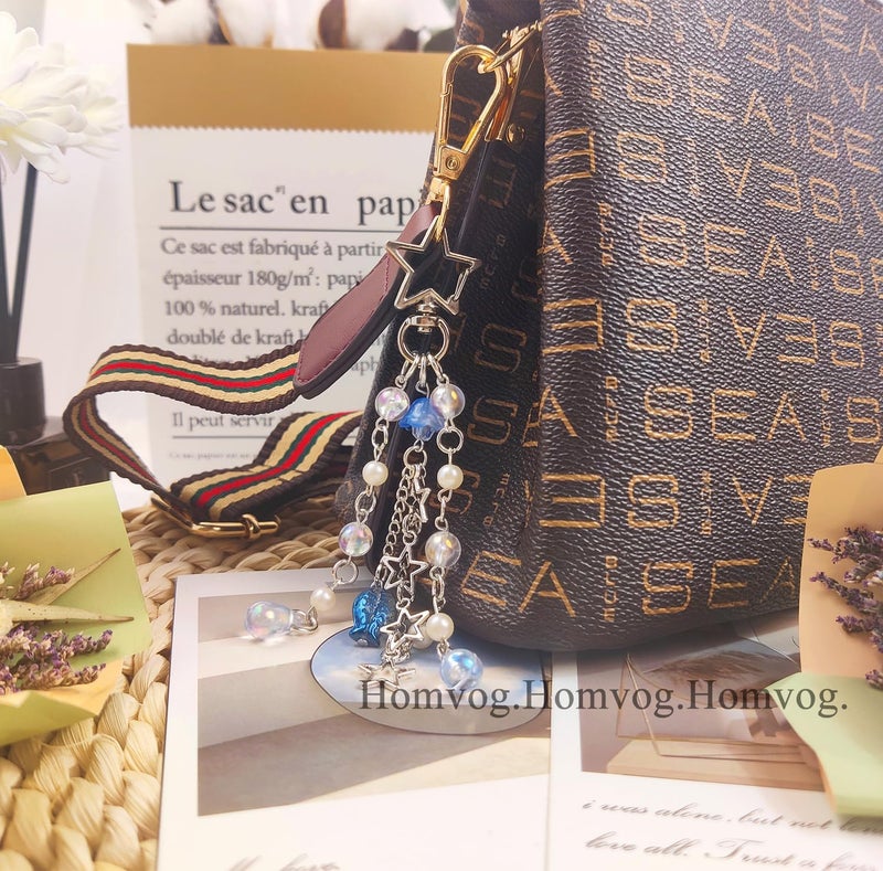 cioatu Cute Keychain Aesthetic Y2K Keychain Accessories Heart Butterfly Strawberry Bear Key Chain for Keys Bags Women Gifts - Image 5