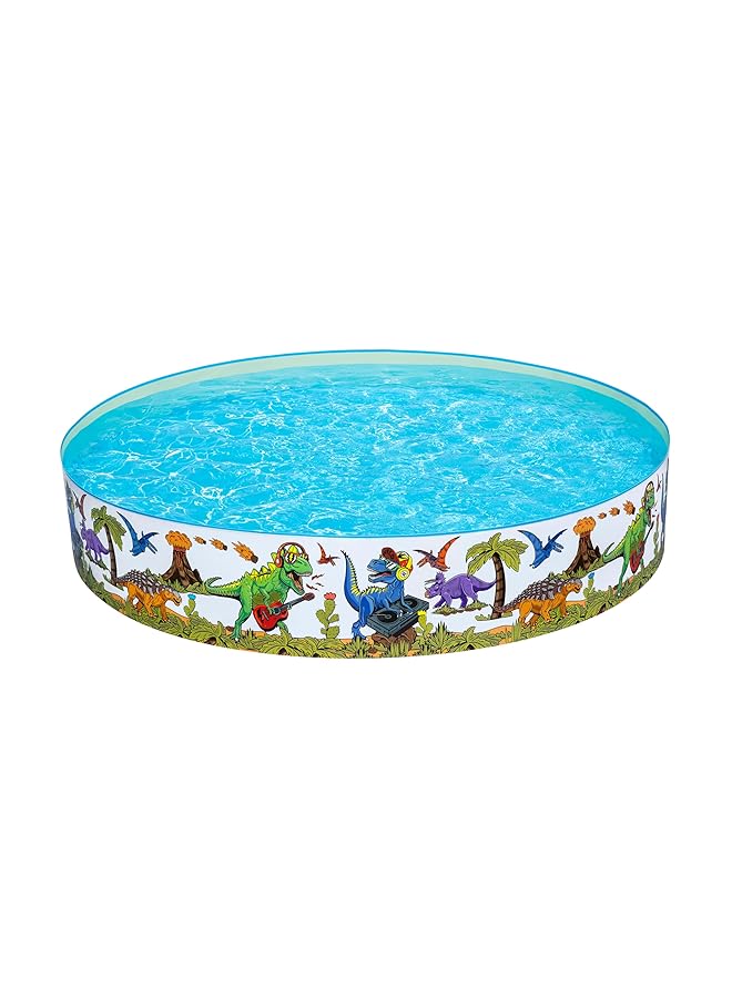 بست واي مسبح ديناصور قابل للنفخ للأطفال، مسبح خارجي، مسبح حديقة، 2.44 متر مربع، 46 سم - Image 3