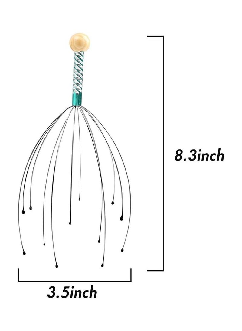 co arma Set of 4 stainless steel manual scalp massager - Image 4