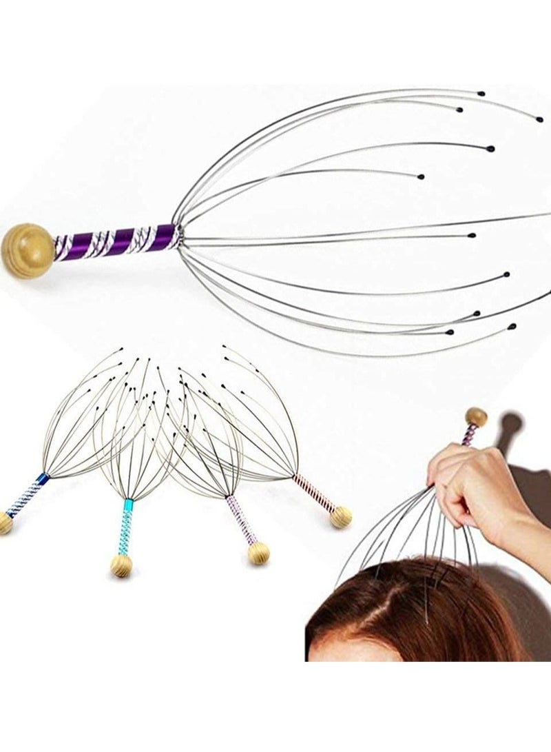 co arma Set of 4 stainless steel manual scalp massager - Image 2