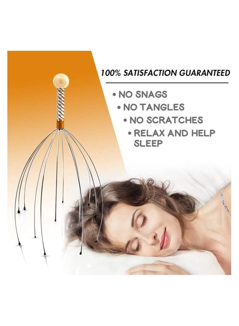 co arma Set of 4 stainless steel manual scalp massager - Image 3