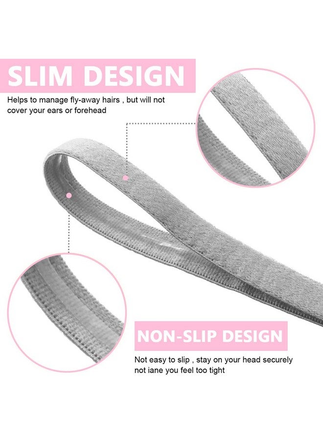 MAYCREATE¬Æ 4Pcs Sports Hair Band for Men, Elastic Gym Hair Band for Women, Non-Slip Mens Hair Band Head Bands for Women, Stretchy Thin Athletic Workout Hair Bands for Womens - Image 3