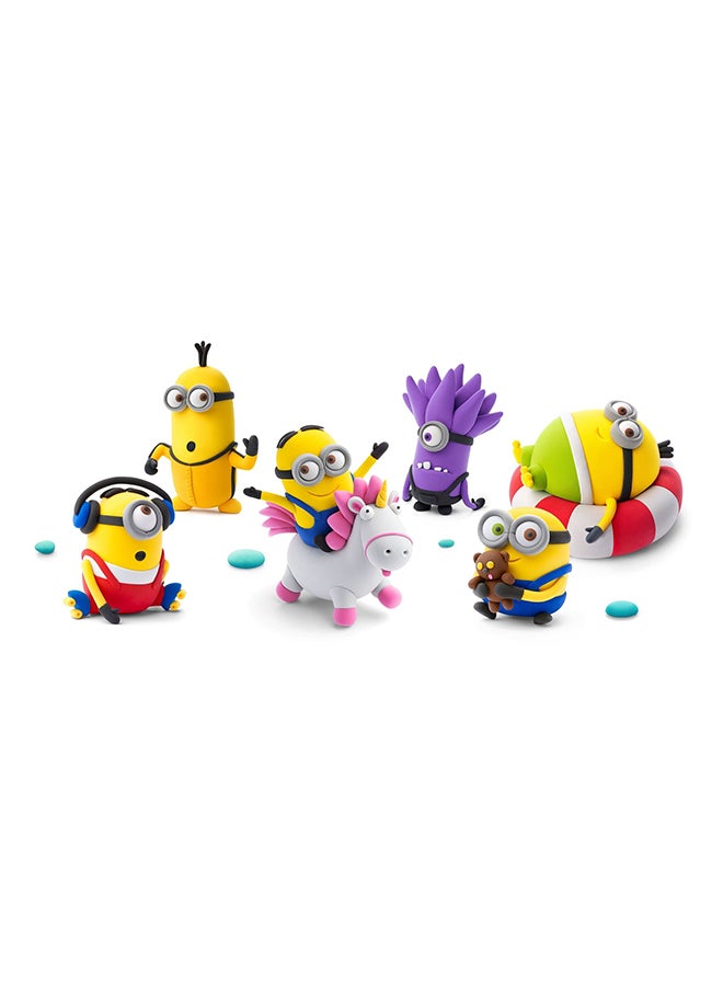 HEY CLAY Hey Clay - Minions Kevin Colourful modelling Air-Dry Clay, 5 Cans With Fun Interactive App For Kids 3 Years +.  - Image 1