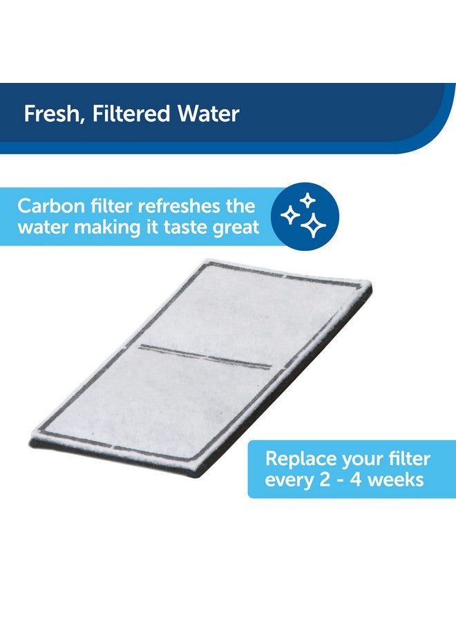 بيت سيف نافورة الحيوانات الأليفة متعددة الطبقات من PetSafe - وعاء سقاية كبير رائع للقطط والكلاب - ارتفاعان للشرب - رائع للحيوانات الأليفة المسنة - سعة مياه 100 أونصة - مياه نقية ومفلترة - Image 4