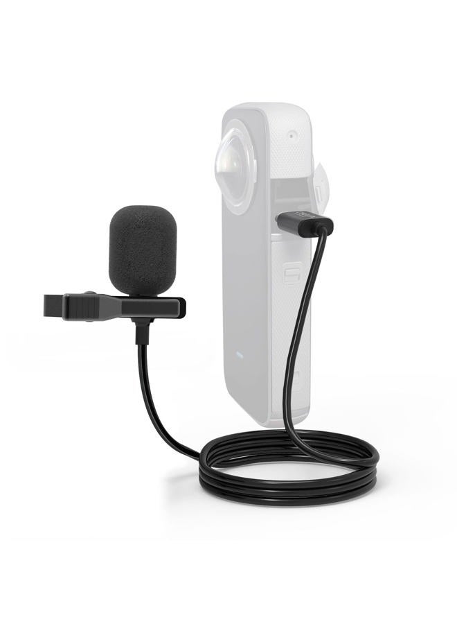 Cubilux ميكروفون MLC-6 متوافق مع Insta360 ONE X2/X3 و ONE RS 1-Inch 360 - Image 1
