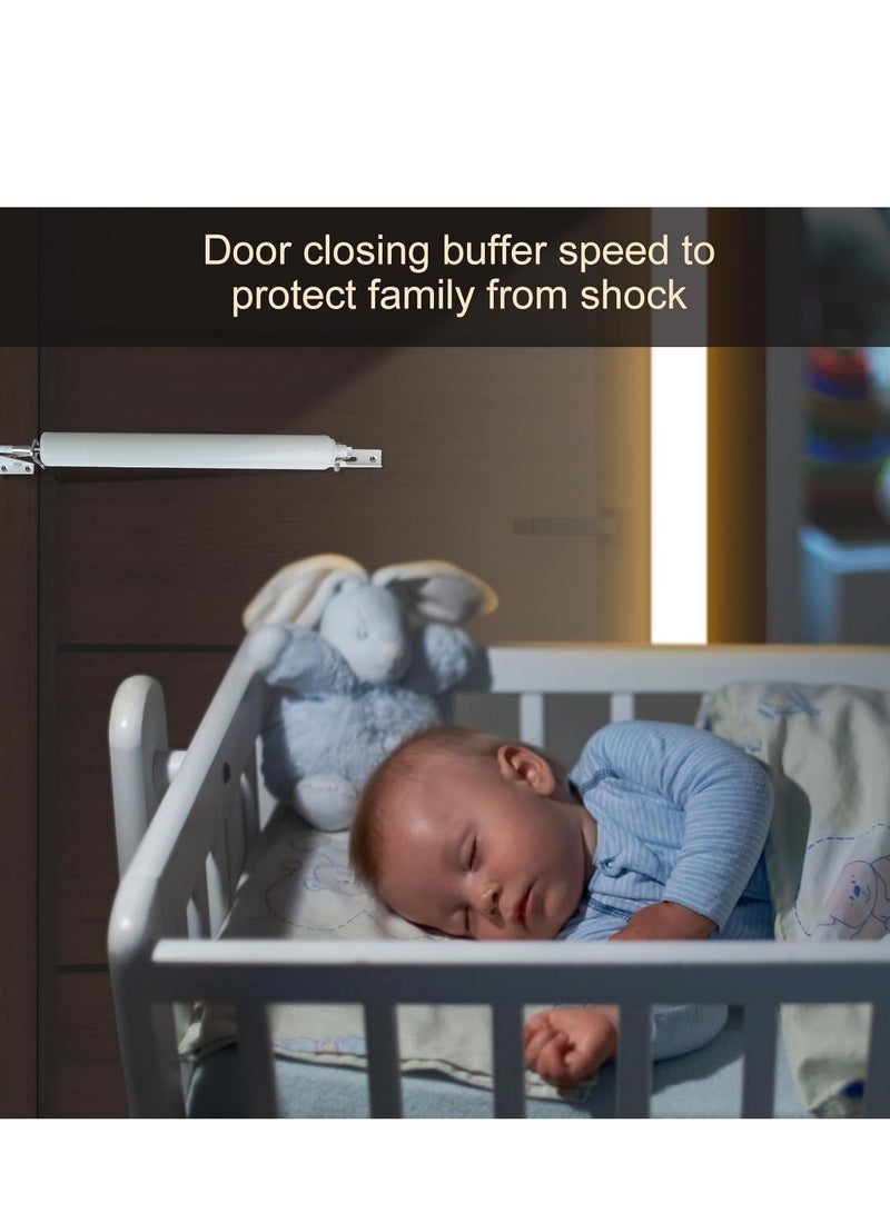 Door Closer,White,Standard Duty Pneumatic Screen and Storm Door Closer - Image 4