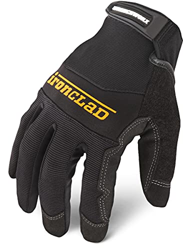 Ironclad WWX2-02-S Wrenchworx Glove with Oil & Gas Resistant Palms, Small, Black - Image 1