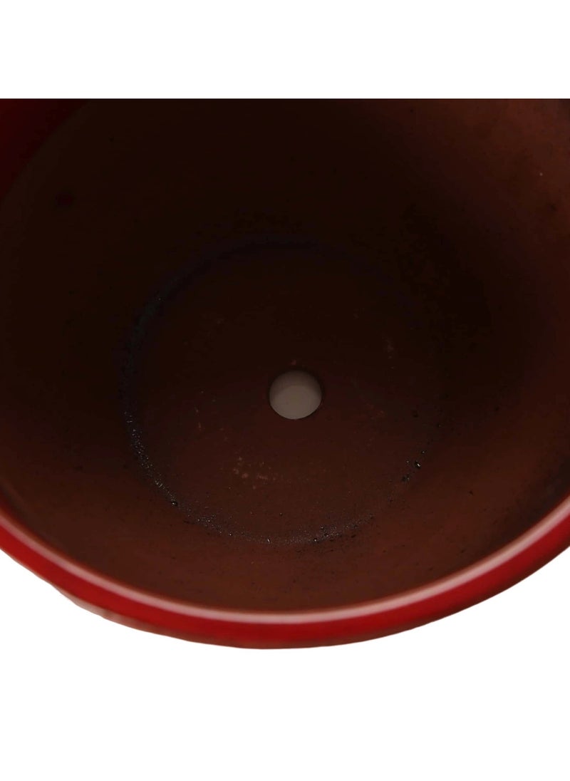 Shanghai - Ceramic Plant Pot (38 x 34 cm, Red) - Image 1