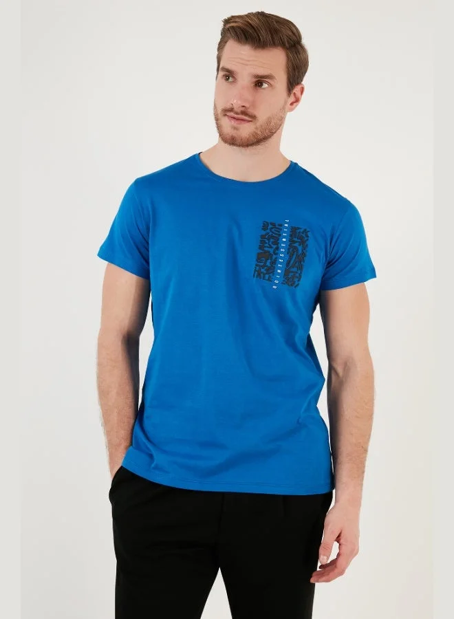 Buratti  Buratti Cotton Slim Fit Crew Neck Printed 3-Pack T Shirt Men's T-SHIRT 541S31 for Men | Best Price UAE