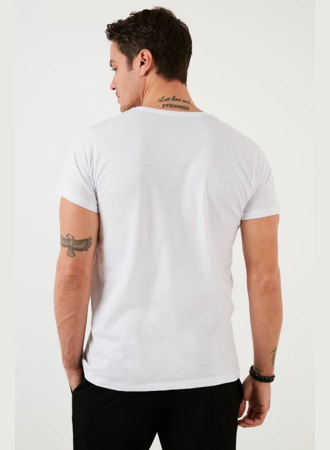 Buratti  Buratti Cotton Slim Fit Crew Neck Printed 3-Pack T Shirt Men's T-SHIRT 541S31 for Men | Best Price UAE