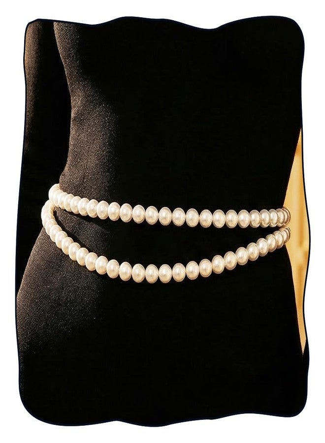 REETAN Pearl Dress Belt Bikini Fashion Waist Chain Body Jewelry Accessories for Women - Image 1