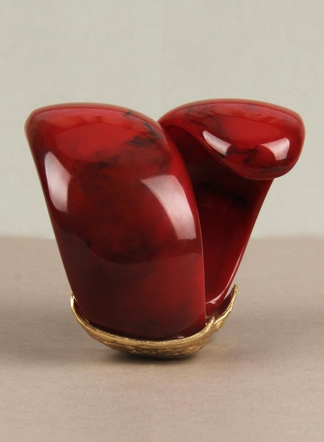Bjesinmo Bangle Bracelets for Women Chunky Twisted Bracelets Red Acrylic Bracelet Resin Bangle Bracelet Arm Cuff Jewelry - Image 4