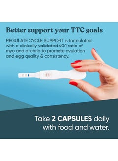 Eu Natural Regulate Myoinositol & Dchiro Inositol Fertility Supplements For Women 2In1 Hormone Balance At Optimal 40:1 Ratio Cycle Consistency Menstrual & Ovulation Support 90 Vegetarian Soft Capsules  - Image 5