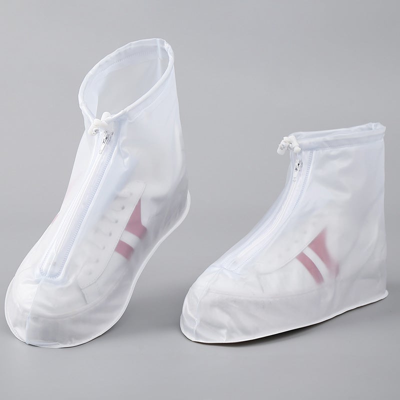 Rain Shoe Cover Waterproof Non-Slip Thickened Wear-Resistant Shoe Cover For Men And Women Rainy Day Foot Cover Rain Boots Cover For Children Middle And High Tube - Image 3
