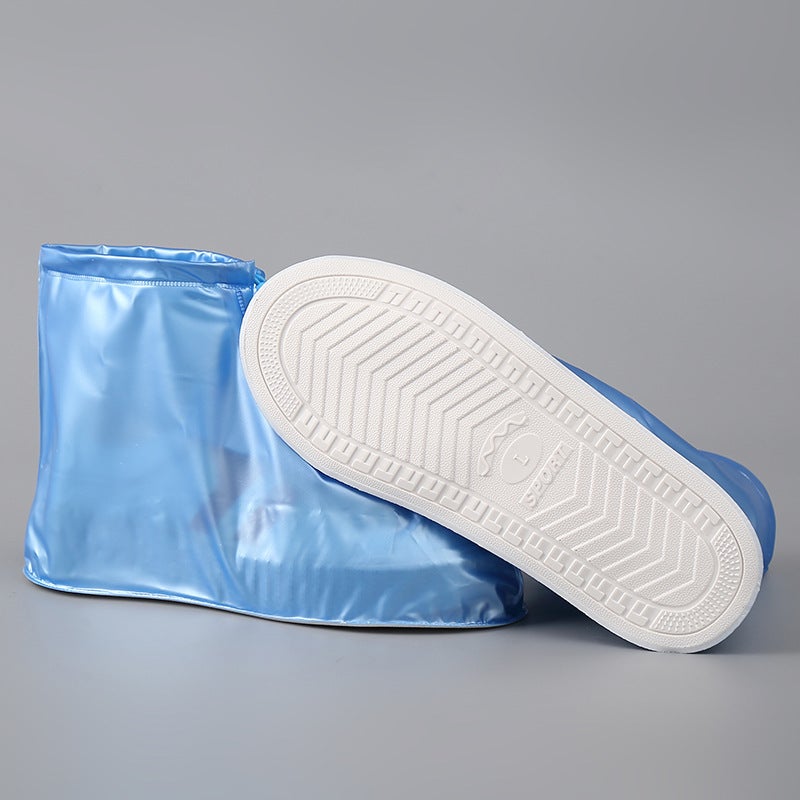 Rain Shoe Cover Waterproof Non-Slip Thickened Wear-Resistant Shoe Cover For Men And Women Rainy Day Foot Cover Rain Boots Cover For Children Middle And High Tube - Image 5