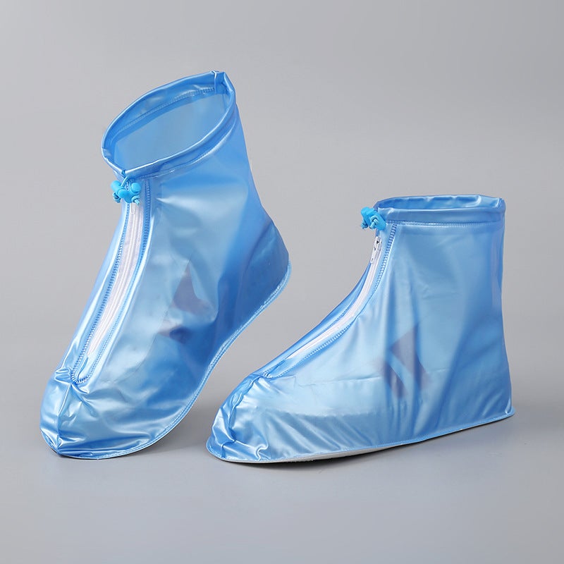 Rain Shoe Cover Waterproof Non-Slip Thickened Wear-Resistant Shoe Cover For Men And Women Rainy Day Foot Cover Rain Boots Cover For Children Middle And High Tube - Image 2