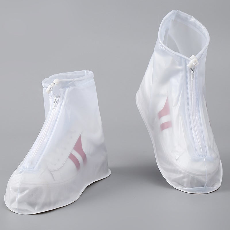 Rain Shoe Cover Waterproof Non-Slip Thickened Wear-Resistant Shoe Cover For Men And Women Rainy Day Foot Cover Rain Boots Cover For Children Middle And High Tube - Image 4