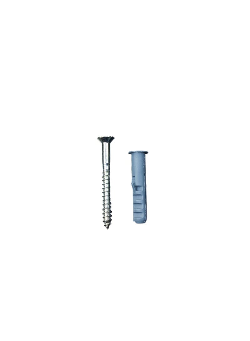 50 Sets Wall Plugs with Screws – Heavy Duty Nylon Rawl Plug & Steel Screw Fixing Kit for Wall Mounting - Image 2
