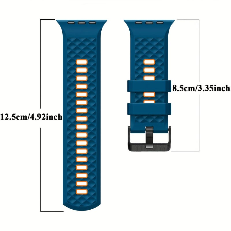 Compatible 46mm 45mm 44mm 42mm 49mm Silicone Sports Band for Apple Watch Series SE Ultra - Image 5