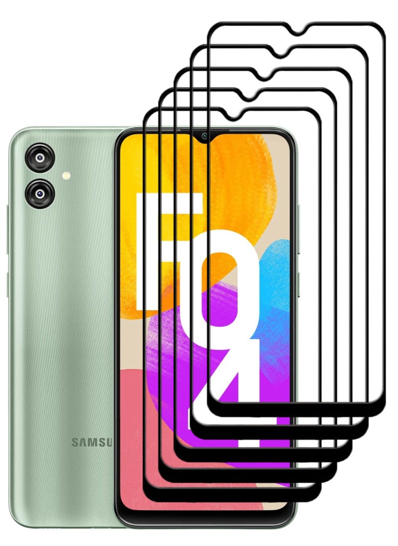 ACLIX 5 Pieces Antistatic ESD Dustproof Premium Quality High Definition Tempered Glass Screen Protector Designed For Samsung Galaxy F04 - Image 1