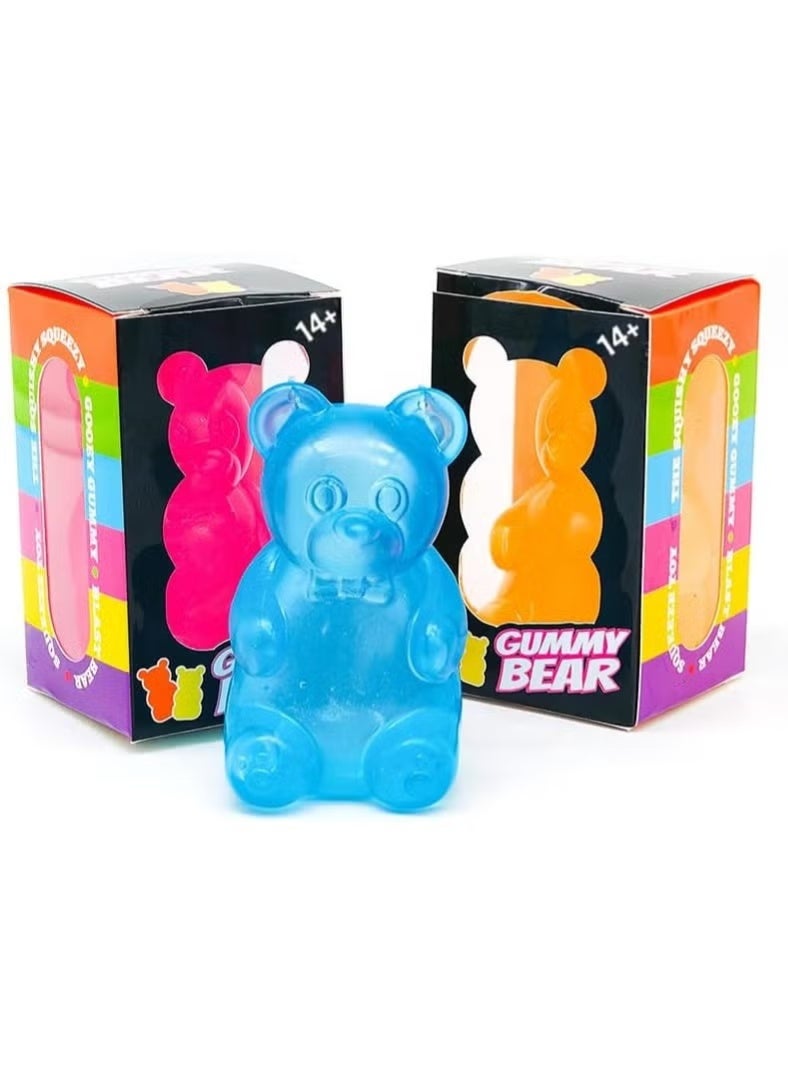 Needoh Gummy Bear Toy, Sugar Filled Squishy Toys for Kids Stress Relief - High Density Squeeze Balls for Students Calming - Fidget Squishy Toys for Anxiety Relief - Image 5