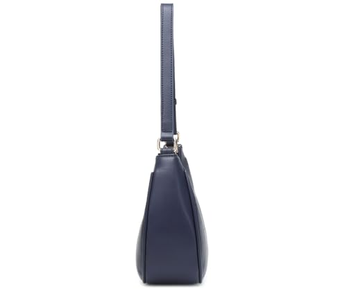 WSRYDJDL Crescent Shoulder Bags for Women Cute Hobo Tote Handbag Under the Arm Purses Mini Clutch Purse with Zipper Closure (Dark Blue) - Image 3