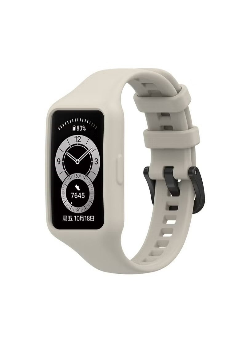 X-level Soft Sport Silicone Band Strap For Huawei Band 6/6 Pro Smart Wristband Bracelet Replacement Watch Strap For Honor Band 6 Silicone Waterproof Smart Watch Band Universal Sports Replacement Wrist Strap  - Image 1