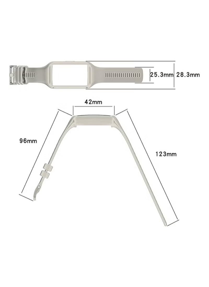 X-level Soft Sport Silicone Band Strap For Huawei Band 6/6 Pro Smart Wristband Bracelet Replacement Watch Strap For Honor Band 6 Silicone Waterproof Smart Watch Band Universal Sports Replacement Wrist Strap  - Image 2