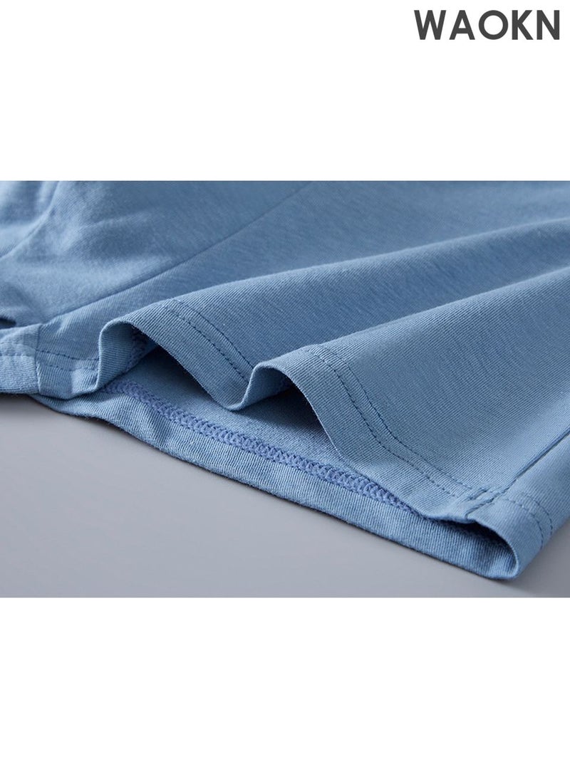 WAOKN 3 * PACK Men's Pure Cotton Underwear, Graphene antibacterial Crotch Bottom Fabric, Skin Friendly, Breathable and Comfortable, Moisture-Wicking Cotton Boxer Briefs U-shaped Comfortable Breathable Underwear Fashion Men's Boxer Briefs - Image 4