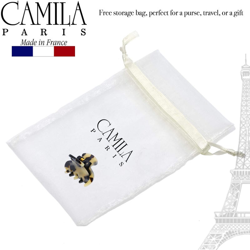 Camila Paris CP3066 French Hair Clip for Women, Handmade, Ivory Tokyo, Small, Girls Hair Claw Clips Jaw, Durable Styling Hair Accessories for Women, Strong Hold Grip, Made in France - Image 5