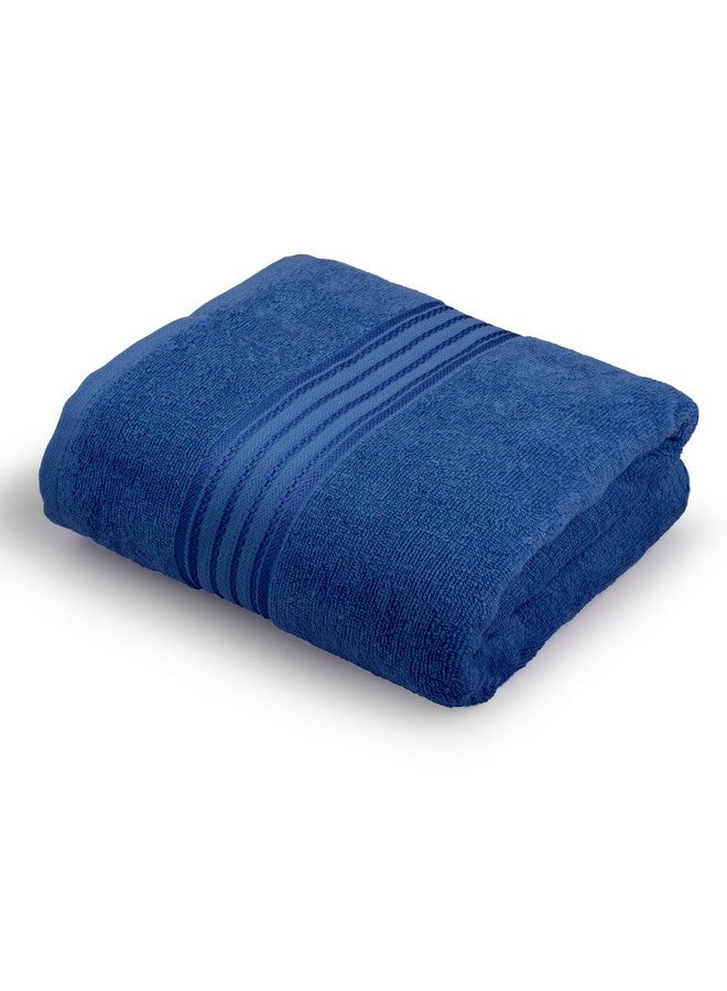 Himêya Himeya 100% Cotton Towels for Bath |Large Size Bath Towel| 380 GSM | 1 Piece Bath Towel for Men/Women |70 cms x 140 cms - Iris Blue - Image 1