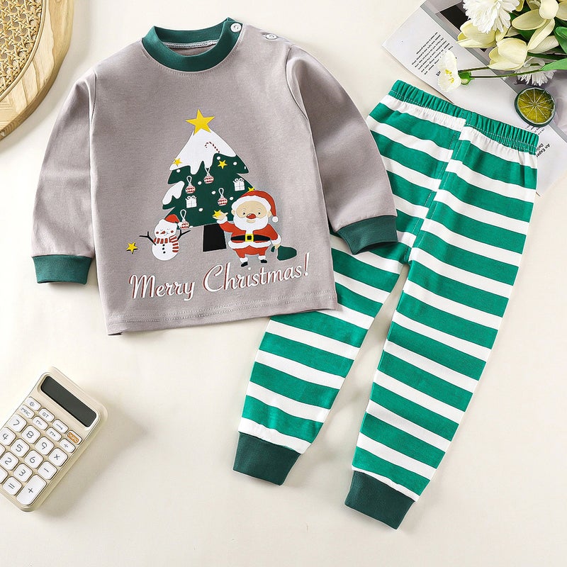 Children's Cotton Thermal Underwear Set – Cartoon Design for Infants and Toddlers - Image 3