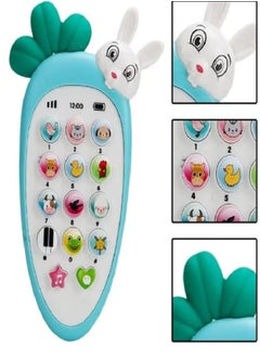 Kids Phone Toy - Music and Light (Carrot and Rabbit Design) - Blue. - pzsku/Z94AA8CAEB6EE85113C42Z/45/_/1732637241/6ddbea84-a857-47b4-88c4-9b6edc2ad1bb