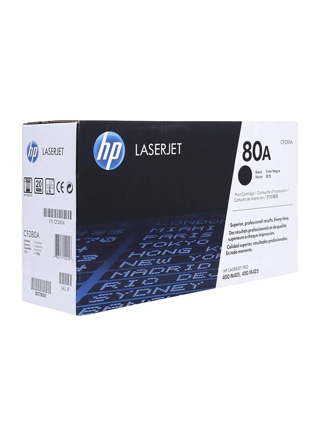 HP خرطوشة حبر أصلية لطابعة ليزر جيت 80A أسود - Image 2