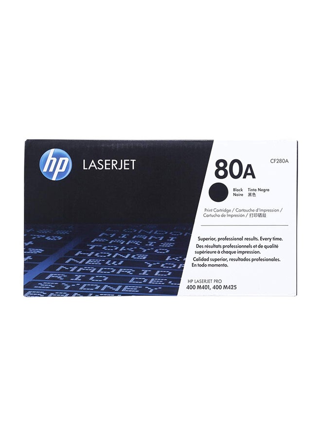 HP خرطوشة حبر أصلية لطابعة ليزر جيت 80A أسود - Image 1