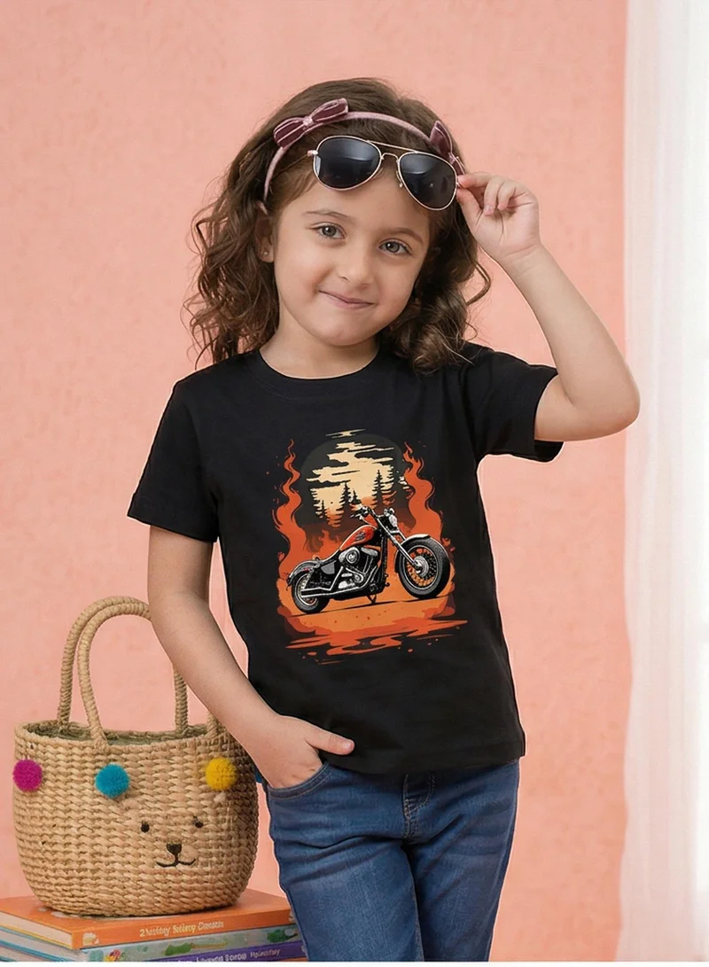 Funkaar Funkaar Unisex Kids' Motorcycle Adventure Cotton T-Shirt