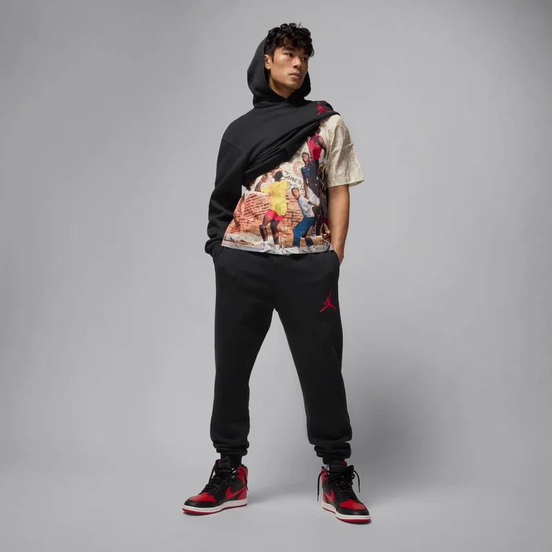 Jordan Black Men's Jumpman Fleece Pants for Men | Best Price UAE