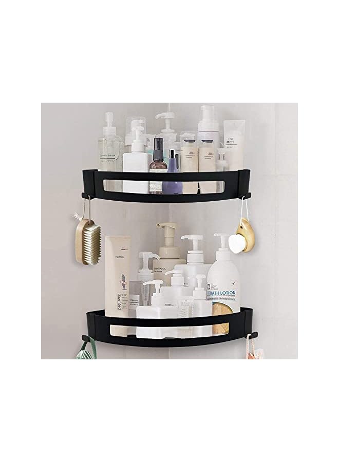 Raxoom Corner Shower Caddy,Adhesive Bathroom Stainless Steel,No Drilling Wall Mounted Shower Organizer,Shelves Floating Shelves for Kitchen,Bathroom Organizer - Image 5
