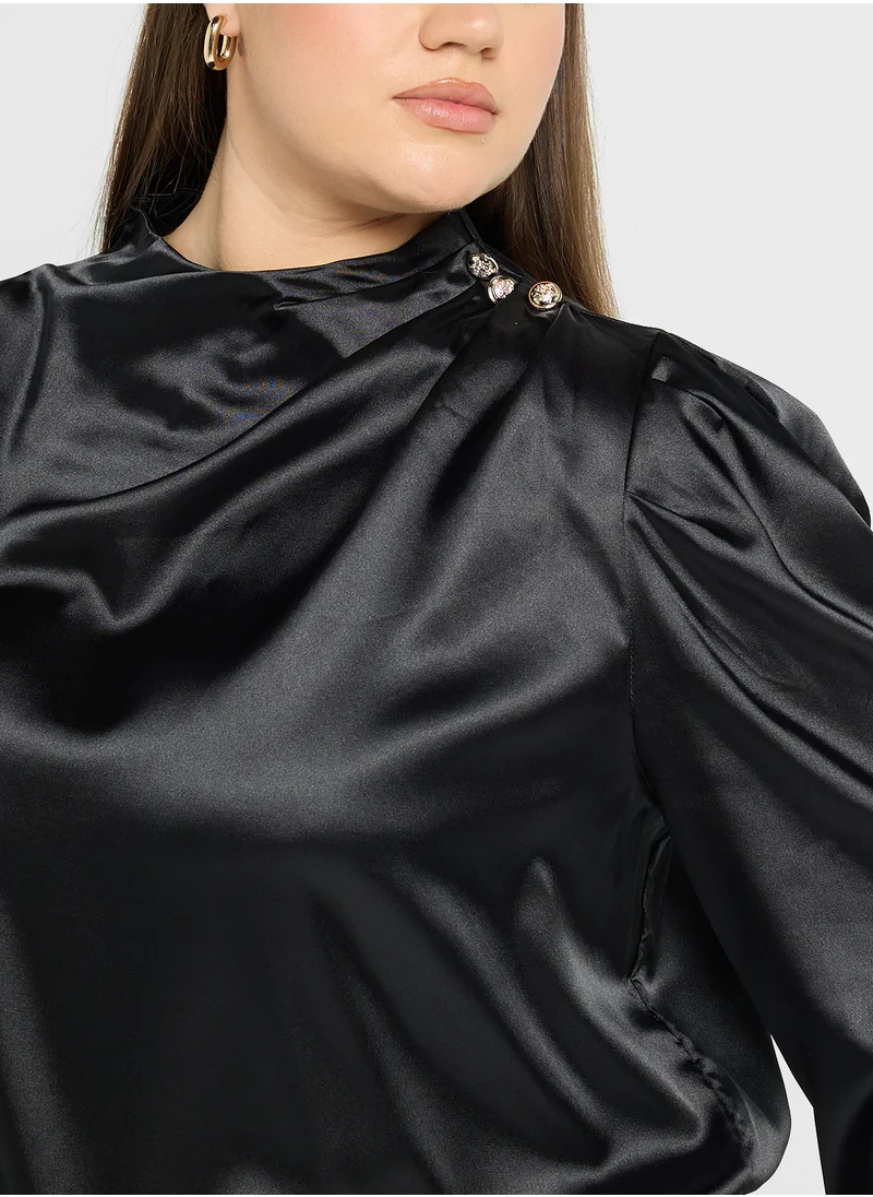 Ella Plus Drapped Blouse