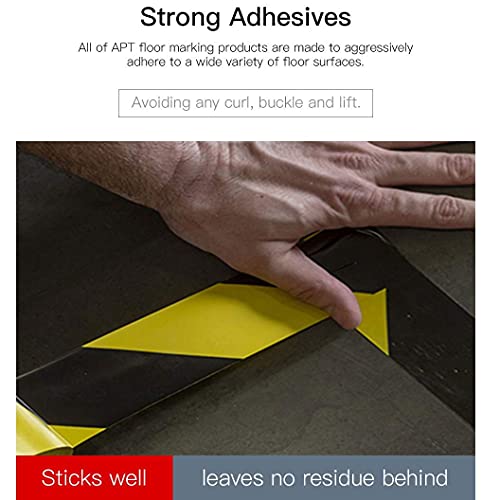 APT Advanced Polymer Tape APT, Multi Color Marking Tape, Premium Safety Marking and Dance Floor Splicing Tape, 6 mil Thick (Black, 1 Roll) - Image 4
