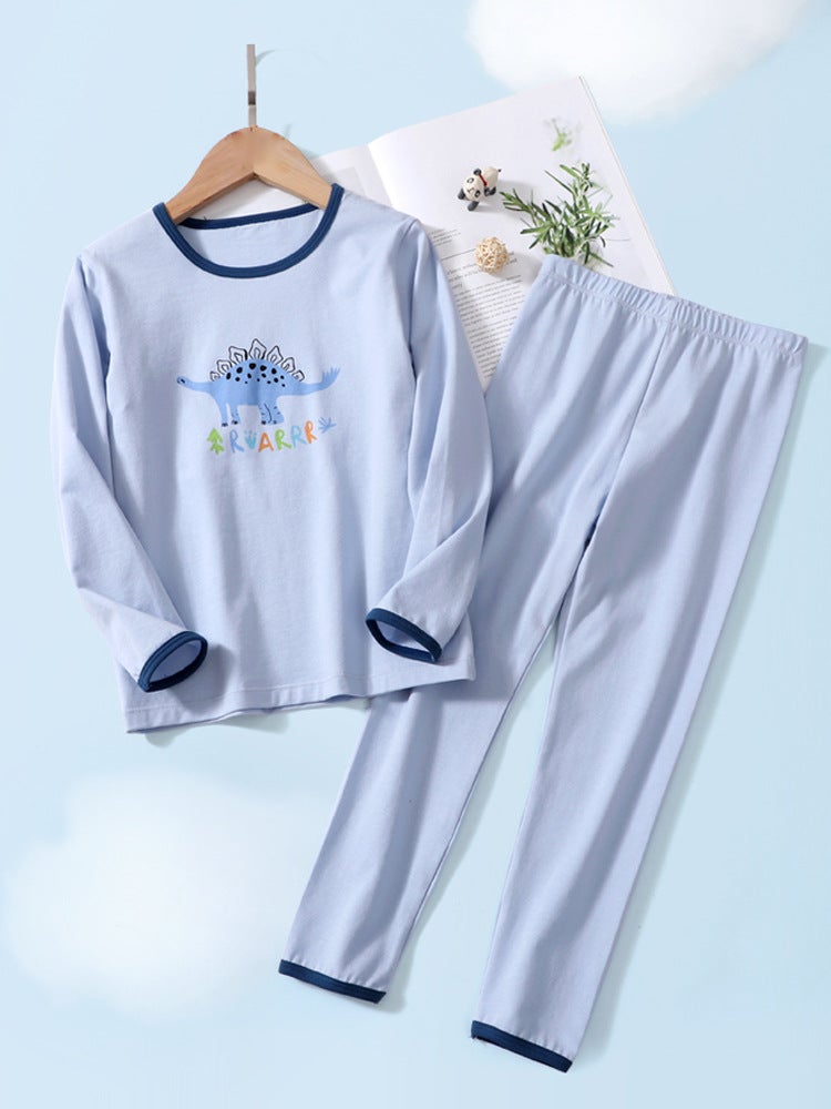 Children'S Lycra Cotton Autumn Clothes Autumn Pants Suit New Style Underwear For Boys And Girls Suit Air-Conditioning Clothes Pajamas Suit - Image 5